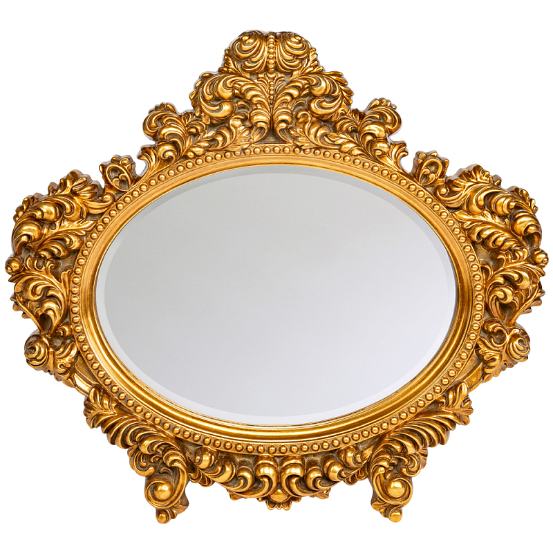 Зеркало настенное золотое с ажурным резным орнаментом Classic Ornament Mirror Золотой Зеркало в Нижнем Новгороде | Loft Concept 