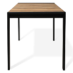 Стол обеденный раздвижной с прямоугольной столешницей на четырех черных ножках Blair варинант исполнения - 4 | Loft Concept в Нижнем Новгороде