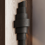 Бра в форме спирали черное с золотой внутренней отделкой Warm Glow варинант исполнения - 3 | Loft Concept в Нижнем Новгороде