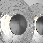 Бра из трех стеклянных фактурных дисков Eyepiece варинант исполнения - 6 | Loft Concept в Нижнем Новгороде