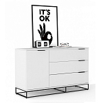 Комод белый с 3-мя ящиками Strict Lines  варинант исполнения - 3 | Loft Concept в Нижнем Новгороде