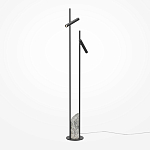 Напольный торшер светодионый черный Lumen Duo варинант исполнения - 1 | Loft Concept в Нижнем Новгороде