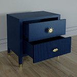 Тумба прикроватная с двумя ящиками Elsa Dreams Blue варинант исполнения - 2 | Loft Concept в Нижнем Новгороде
