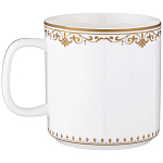 Кружка из фарфора белая с изображением лошади 400 мл Porcelain Horse Set варинант исполнения - 1 | Loft Concept в Нижнем Новгороде