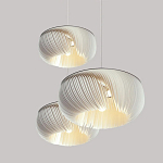 Подвесной светильник с белыми изящными декоративными лепестками Volumetric Petal Lamp варинант исполнения - 8 | Loft Concept в Нижнем Новгороде