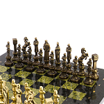 Шахматы Ренессанс из бронзы с доской из натурального камня Змеевик Decorative Thematic Chess варинант исполнения - 2 | Loft Concept в Нижнем Новгороде