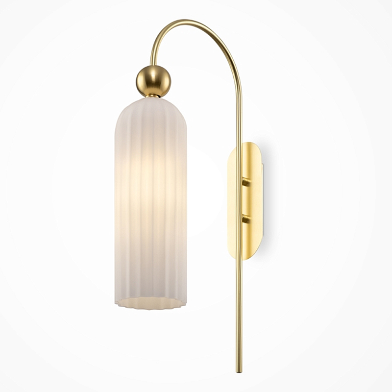 Бра Maytack c Белым Плафоном  Золотой Белый в Нижнем Новгороде | Loft Concept 