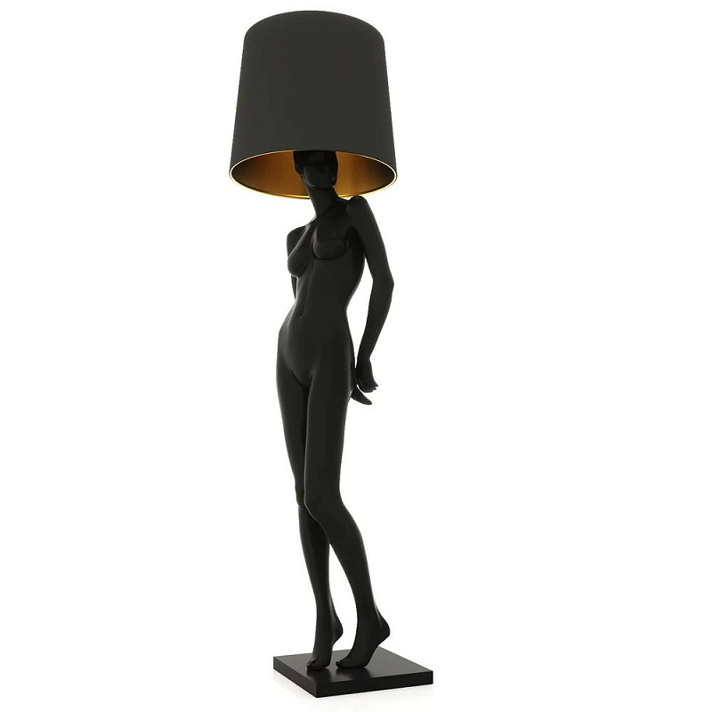 Лампа MANNEQUIN LAMP с абажуром женственность в деталях Глянцевый черный Черный матовый Глянцевый белый Белый матовый Серый Золотой Красный Шампань в Нижнем Новгороде | Loft Concept 