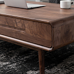 Кофейный стол из массива дерева с выдвижными ящиками Coffee Walnut Table варинант исполнения - 6 | Loft Concept в Нижнем Новгороде