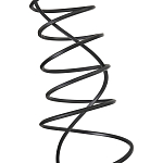 Подвесной светильник светодиодный из металла со спиральным декоративным элементом черный Metal Spiral варинант исполнения - 8 | Loft Concept в Нижнем Новгороде