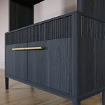 Стеллаж Primo с ящиками Черный дуб  варинант исполнения - 4 | Loft Concept в Нижнем Новгороде