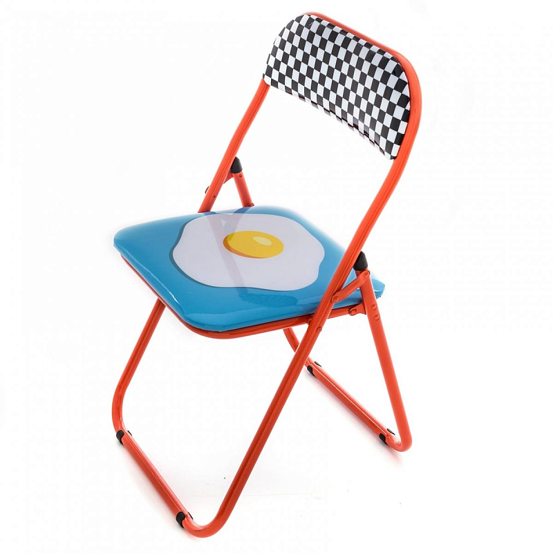 Стул Seletti Folding Chair Egg Мульти Красный в Нижнем Новгороде | Loft Concept 