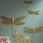 Настенный декор из двух декоративных стрекоз Flight of the Dragonfly варинант исполнения - 2 | Loft Concept в Нижнем Новгороде