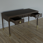 Письменный стол Elsa Dreams Walnut Шпон дерево с двумя ящиками варинант исполнения - 3 | Loft Concept в Нижнем Новгороде