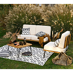 Двухместный диван из акации без подлоконтиков Amra варинант исполнения - 3 | Loft Concept в Нижнем Новгороде