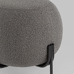 Пуф в ткани букле темно-серого цвета Pikelet варинант исполнения - 3 | Loft Concept в Нижнем Новгороде