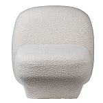 Кресло без подлокотников с обивкой из белой ткани букле Pacification варинант исполнения - 2 | Loft Concept в Нижнем Новгороде