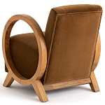 Кресло с круглыми деревянными подлокотниками Modesto Chair варинант исполнения - 4 | Loft Concept в Нижнем Новгороде