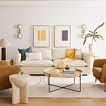 Журнальный стол с круглой деревянной столешницей Urban Style Space варинант исполнения - 4 | Loft Concept в Нижнем Новгороде