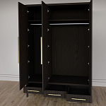 Большой Шкаф Primo Темный орех с 3 дверьми и 3 выдвижными ящиками варинант исполнения - 9 | Loft Concept в Нижнем Новгороде