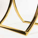 Кофейный столик на подстолье золотого цвета Noelle варинант исполнения - 5 | Loft Concept в Нижнем Новгороде