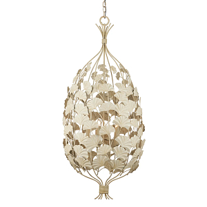 Люстра овальная с декором из листьев Ginkgo leaves