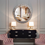 Настольная лампа с кремовым абажуром на граненном основании Crystal Facets варинант исполнения - 2 | Loft Concept в Нижнем Новгороде