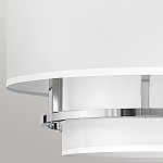 Потолочный светильник с двухслойным белым текстильным абажуром Hinkley варинант исполнения - 23 | Loft Concept в Нижнем Новгороде