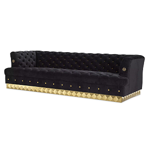 Диван Philipp Plein Sofa Rockstud S Чёрный