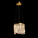 Подвесной светильник цилиндрической формы с прозрачным волнистым плафоном Wave Line варинант исполнения - 3 | Loft Concept в Нижнем Новгороде