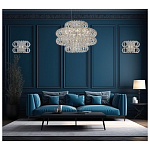 Люстра круглая с россыпью хрусталя Perfection of Diamonds варинант исполнения - 3 | Loft Concept в Нижнем Новгороде