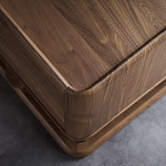 Прикроватный деревянный столик с 2-мя ящиками Moon Walnut Furniture варинант исполнения - 4 | Loft Concept в Нижнем Новгороде