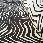 Мебельная ткань Шенилл черно-белый принт 140 см T3-1 варинант исполнения - 2 | Loft Concept в Нижнем Новгороде