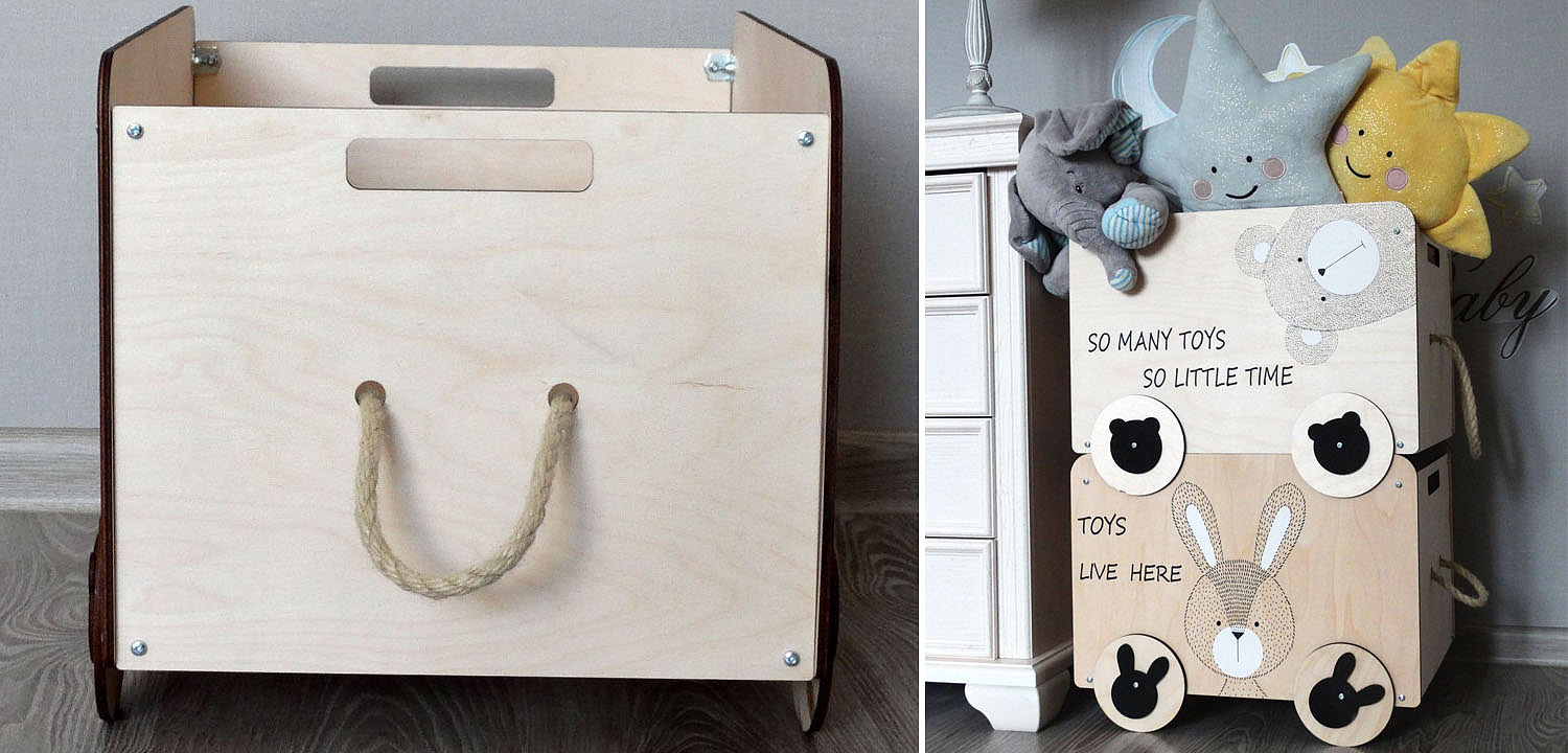 Ящик Wooden Box Bear Ящик Wooden Box Bear - Loft-Concept в Нижнем Новгороде
