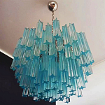 Дизайнерская люстра Blue Lagoon glass бирюзовое стекло  варинант исполнения - 3 | Loft Concept в Нижнем Новгороде