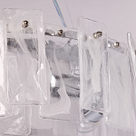 Люстра круглая с подвесными прямоугольными пластинами из стекла Glacier Panels варинант исполнения - 4 | Loft Concept в Нижнем Новгороде