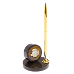 Часы настольные с ручкой из натурального камня Stone Clock варинант исполнения - 11 | Loft Concept в Нижнем Новгороде