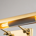 Светильник для картин цвета состаренная латунь с широким плафоном на прямоугольном основании Elstead Lighting варинант исполнения - 2 | Loft Concept в Нижнем Новгороде