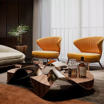 Дизайнерский журнальный стол волнистой формы Nyxacad варинант исполнения - 4 | Loft Concept в Нижнем Новгороде