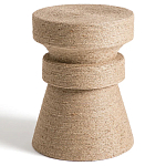 Приставной стол с отделкой из джута Juti D35 см варинант исполнения - 1 | Loft Concept в Нижнем Новгороде