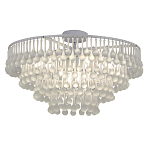 Люстра подвесная круглая с молочными стеклянными подвесками в форме капель Droplet Chandelier варинант исполнения - 2 | Loft Concept в Нижнем Новгороде