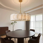 Люстра круглая Д50 см с абажуром из прямоугольных панелей Calling to Shine варинант исполнения - 3 | Loft Concept в Нижнем Новгороде