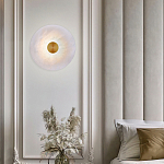 Бра светодиодный с мраморным рассеивателем латунь варинант исполнения - 3 | Loft Concept в Нижнем Новгороде