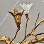 Люстра в виде золотой ветки с цветами Glass Flower Pendant Light варинант исполнения - 1 | Loft Concept в Нижнем Новгороде