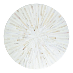 Столик с инкрустацией с перламутровым узором Dominic White варинант исполнения - 2 | Loft Concept в Нижнем Новгороде