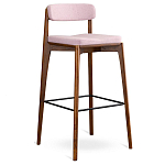 Барный стул из массива ясеня с обивкой из рогожки Elegant Ash варинант исполнения - 2 | Loft Concept в Нижнем Новгороде