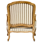 Кресло в полоску в стиле прованс Yvon French Seating Armchair варинант исполнения - 4 | Loft Concept в Нижнем Новгороде