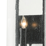 Бра с плафоном из прозрачного стекла на черном каркасе Glass Ball with Seeds варинант исполнения - 1 | Loft Concept в Нижнем Новгороде