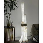 Торшер геометрический с тремя мраморными плафонами Marble Tripod варинант исполнения - 7 | Loft Concept в Нижнем Новгороде