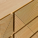 Комод с геометрическим рисунком на ящиках Anders Light Wood варинант исполнения - 5 | Loft Concept в Нижнем Новгороде